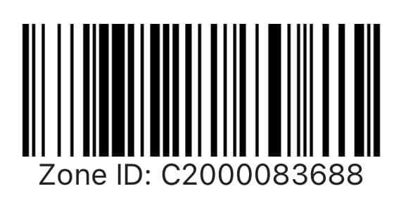 The 4S Legacy Inc Return and Earn barcode, Zone ID C2000083688